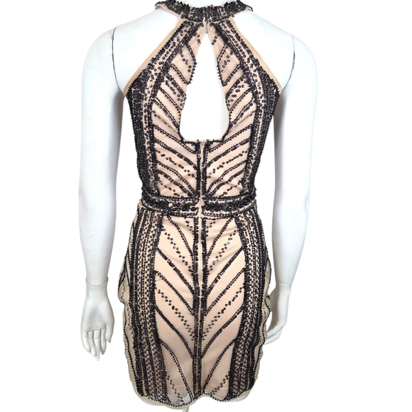 Minuet Beaded Mini Dress NEW Womens Small Whimsygoth Fairy Cocktail Party Black - Picture 12 of 14